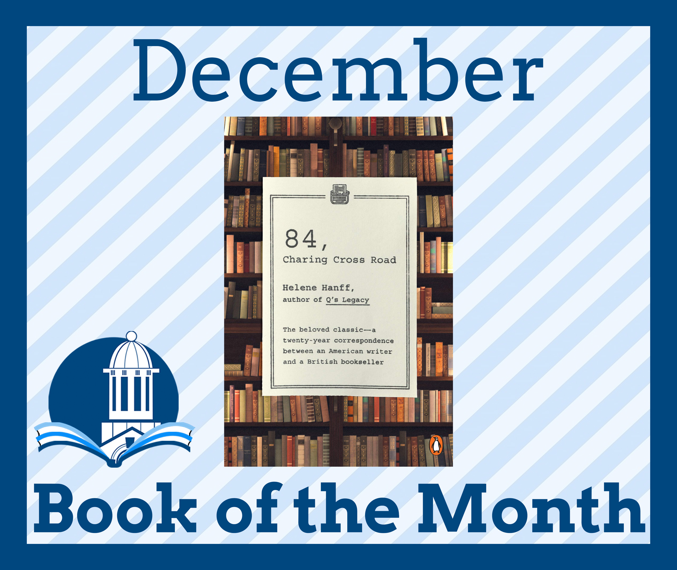 December Book of the Month: 84, Charing Cross Road