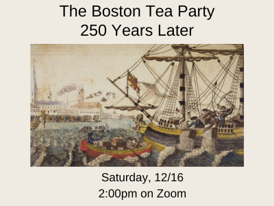 Boston Tea Party 250 years later