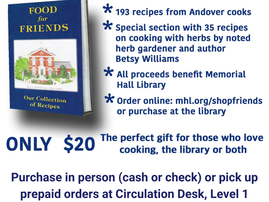 Food for Friends cookbook only $20