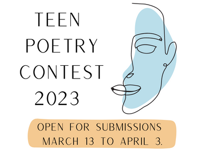 teen poetry contest 2023 open 3/13 to 4/3