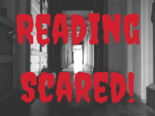 black and white hallway that says reading scared