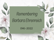 Remembering Barbara Ehrenreich
