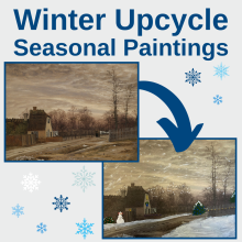 winter landscape painting