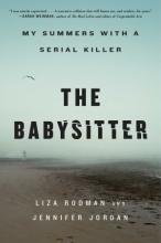 book cover for the babysitter. photograph of a cloudy deserted beach
