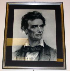 Abraham Lincoln chalk drawing