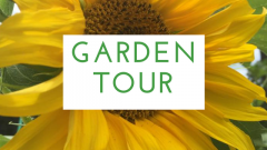 garden tour sign