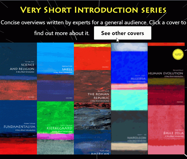 take our Very Short Introduction series for a spin