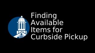 Finding Available Items for Curbside Pickup